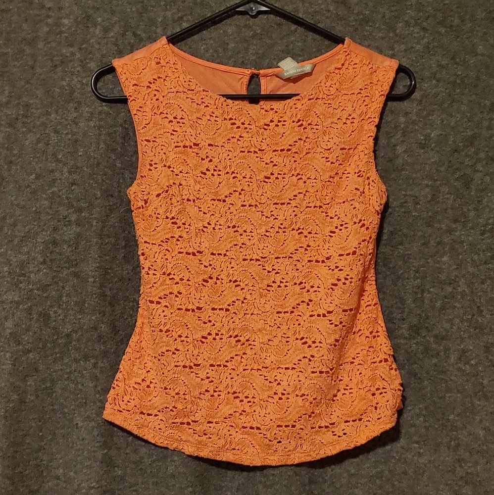 Banana Republic Pink Lacy Blouse Top